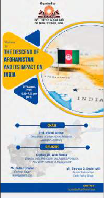 International Webinar 0n The Descend of Afghanistan and its impact on India