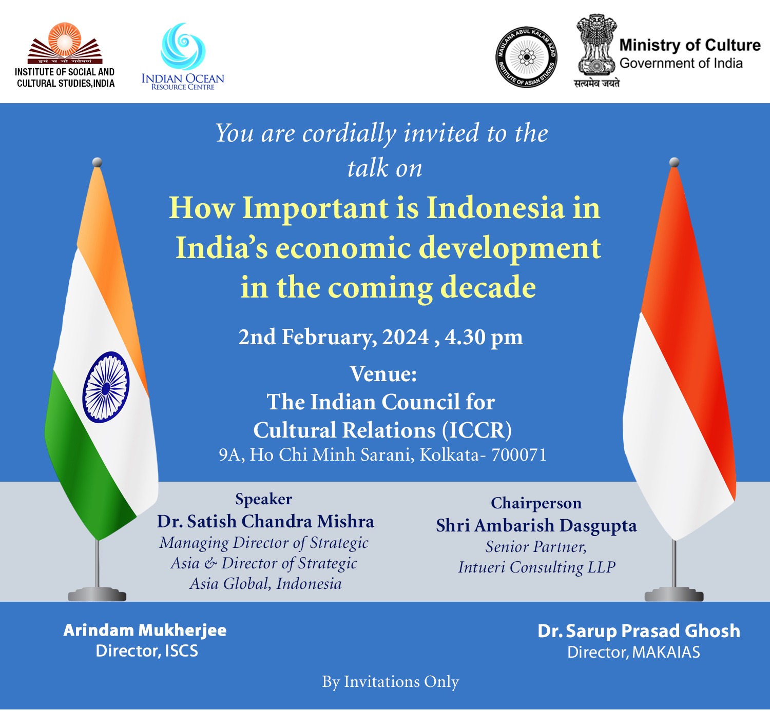Collaborative Talk on “How Important is Indonesia in India’s economic development in the coming decade”