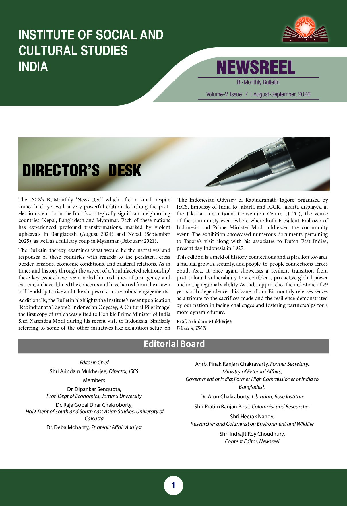 News Letter August – Sept 2026